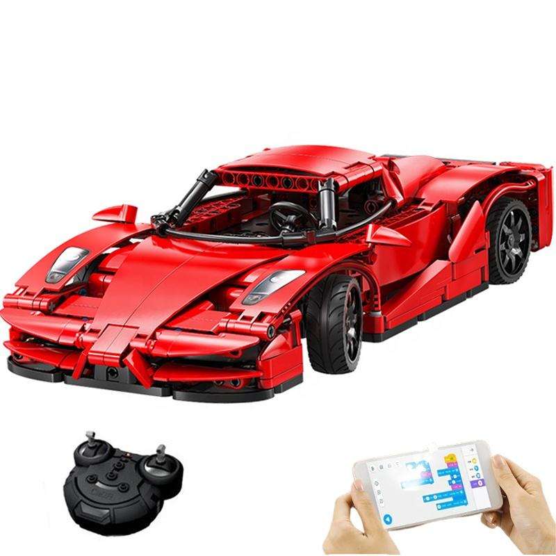 405Pcs Red Blade Sports Car For RC Building Blocks Car Model - Image 4