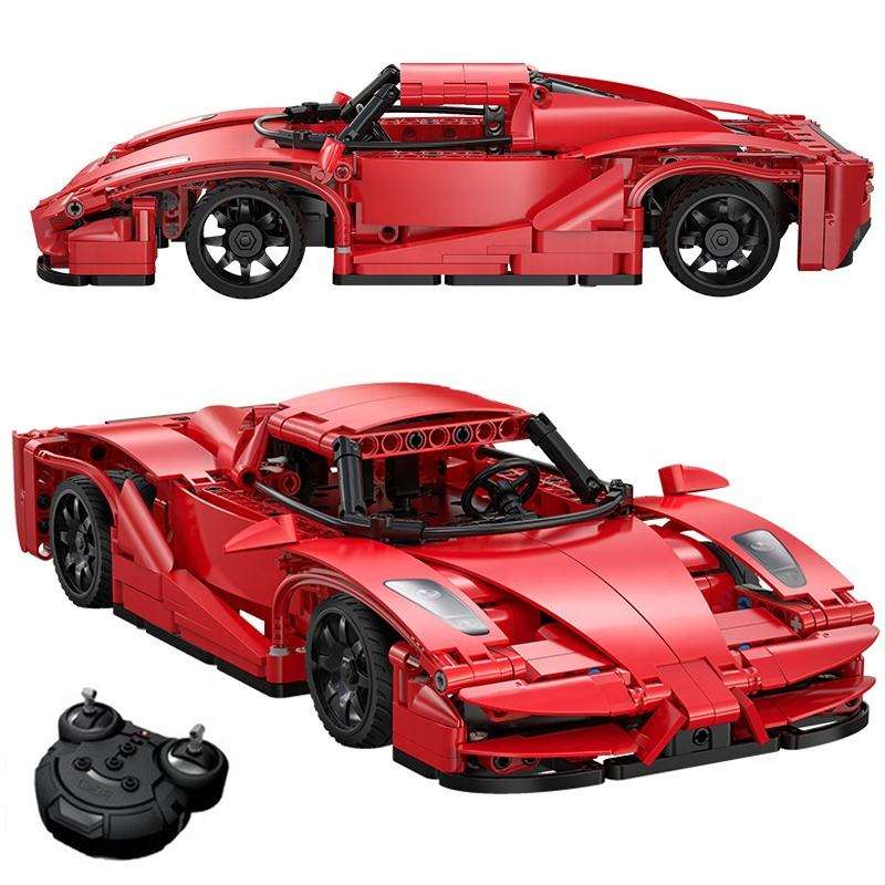 405Pcs Red Blade Sports Car For RC Building Blocks Car Model - Image 5