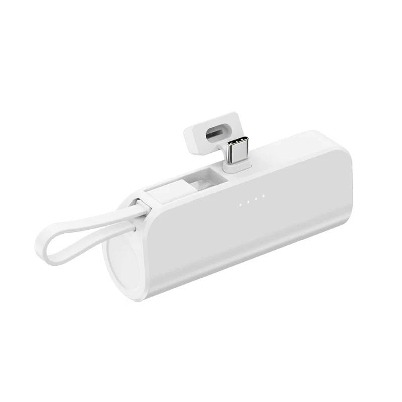 5000mAh Mini Mobile Charger: Built-in Cable/LED Light - Image 6