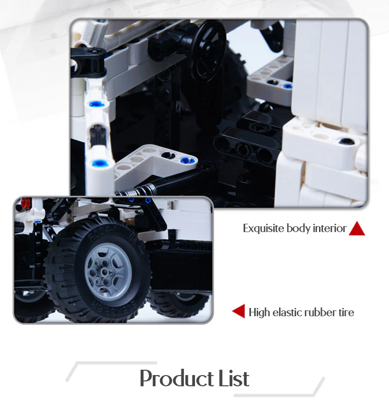 533Pcs Defender Remote Control SUV Car Building Blocks For RC Car Model - Image 2