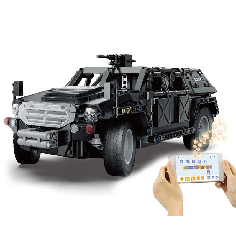 561Pcs Warrior Off-Road Truck For RC Building Blocks Car Model - Image 4