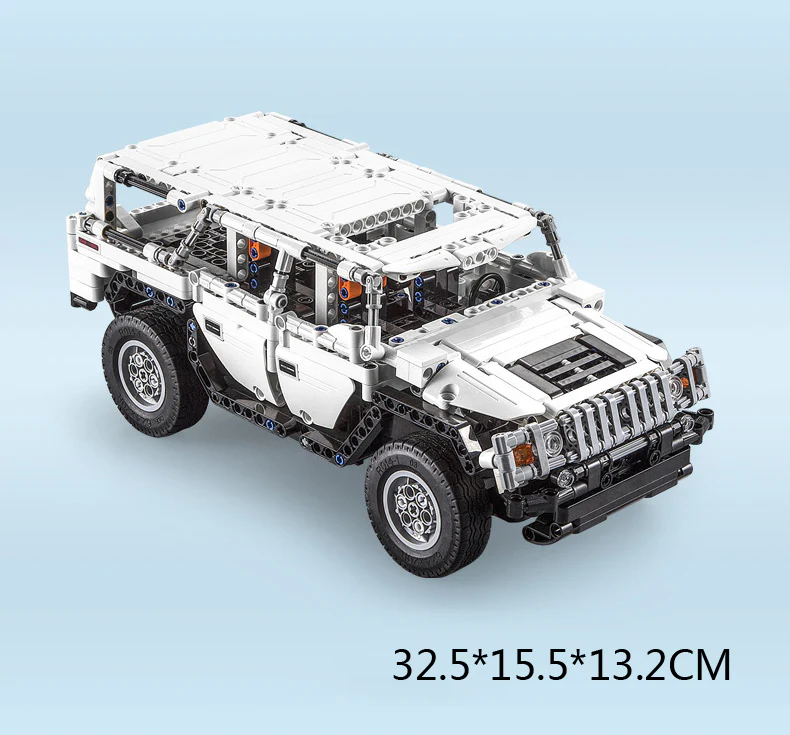 575Pcs Remote Control Car Warrior H2 For RC Building Blocks Car Model - Image 5