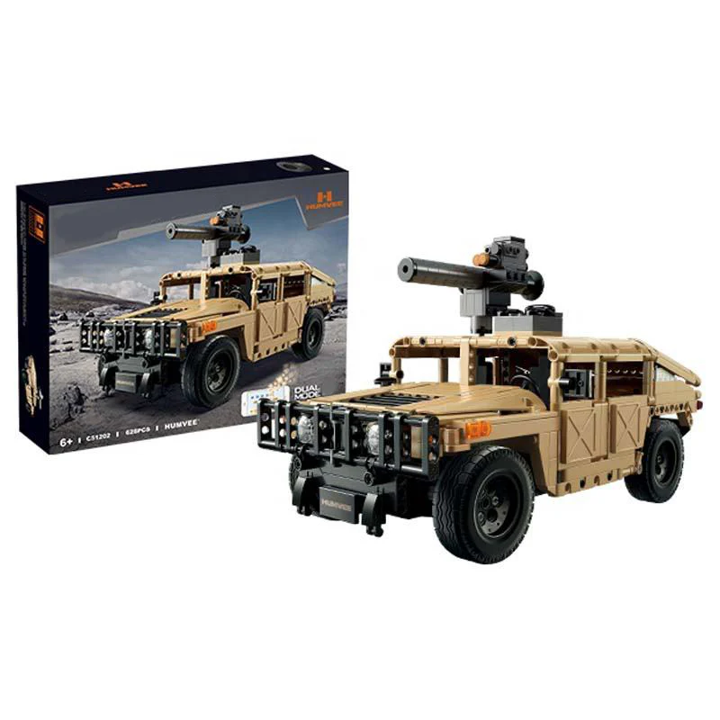 628Pcs Armored Humvee Car For RC Building Blocks Car Model - Image 3