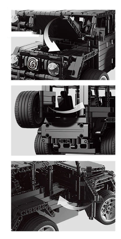 651Pcs Benz G car For RC Building Blocks Car Model - Image 5