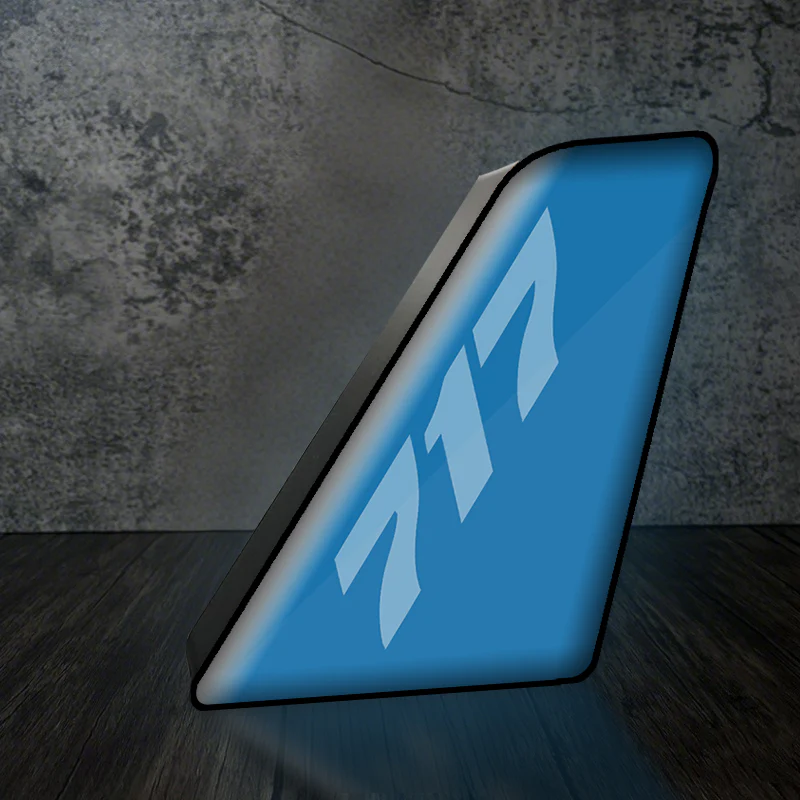717 Designed Led Aircraft Tail & 3D Lamp