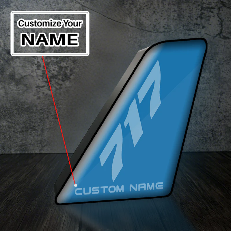 717 Designed Led Aircraft Tail & 3D Lamp - Image 2