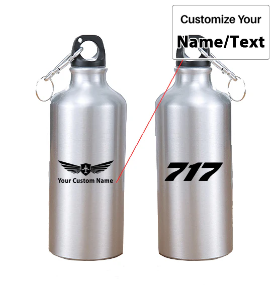 717 Flat Text Designed Thermoses