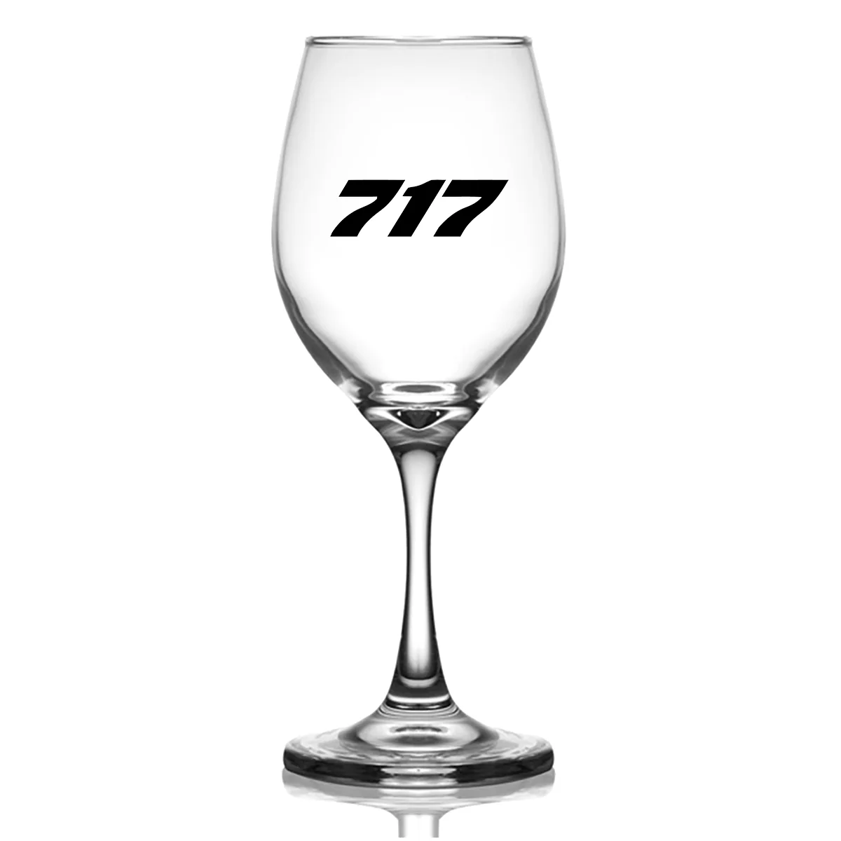 717 Flat Text Designed Wine Glasses - Image 2