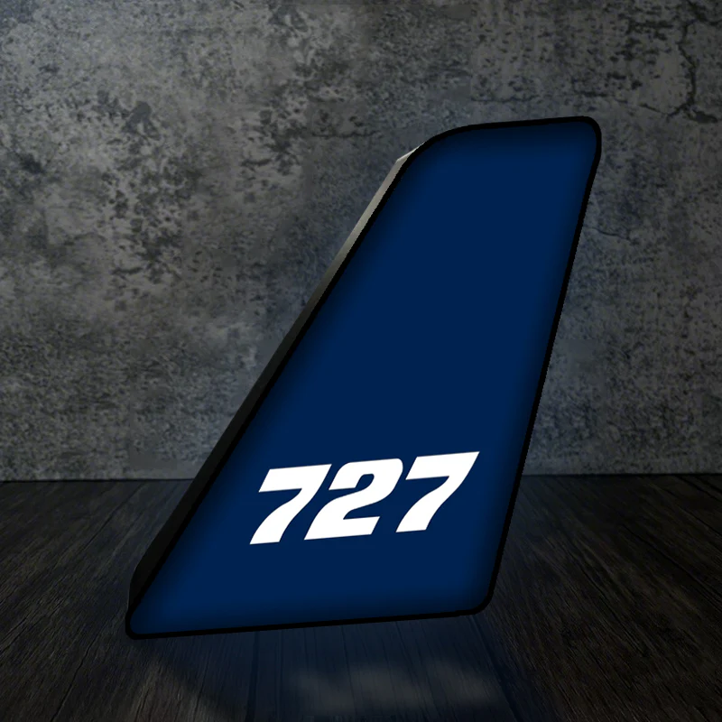 727 Flat Text Designed Led Aircraft Tail & 3D Lamp - Image 8
