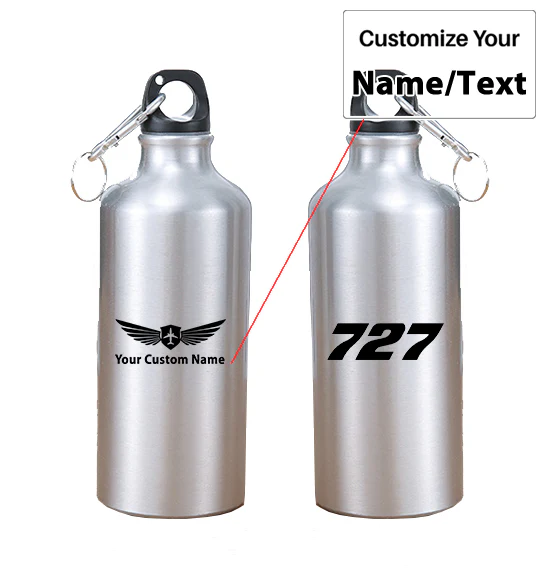 727 Flat Text Designed Thermoses