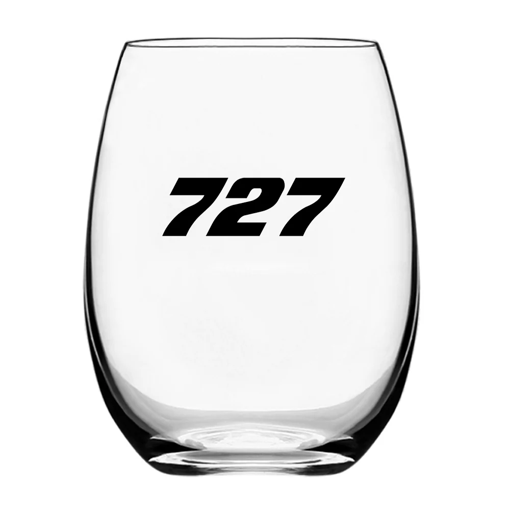 727 Flat Text Designed Water & Drink Glasses - Image 2