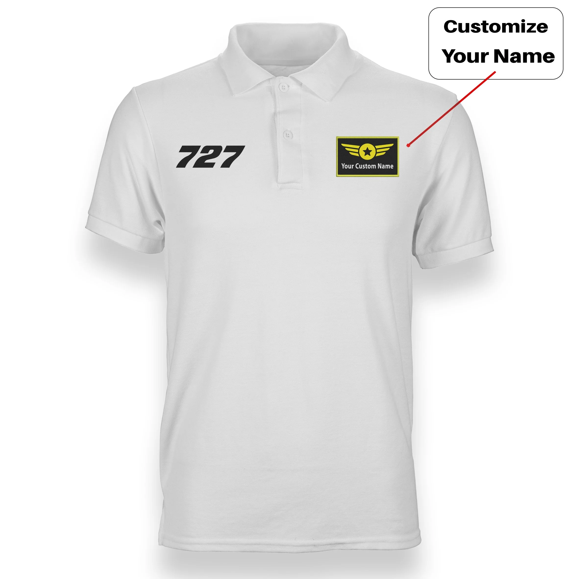 727 Flat Text Designed "WOMEN" Polo T-Shirts - Image 23