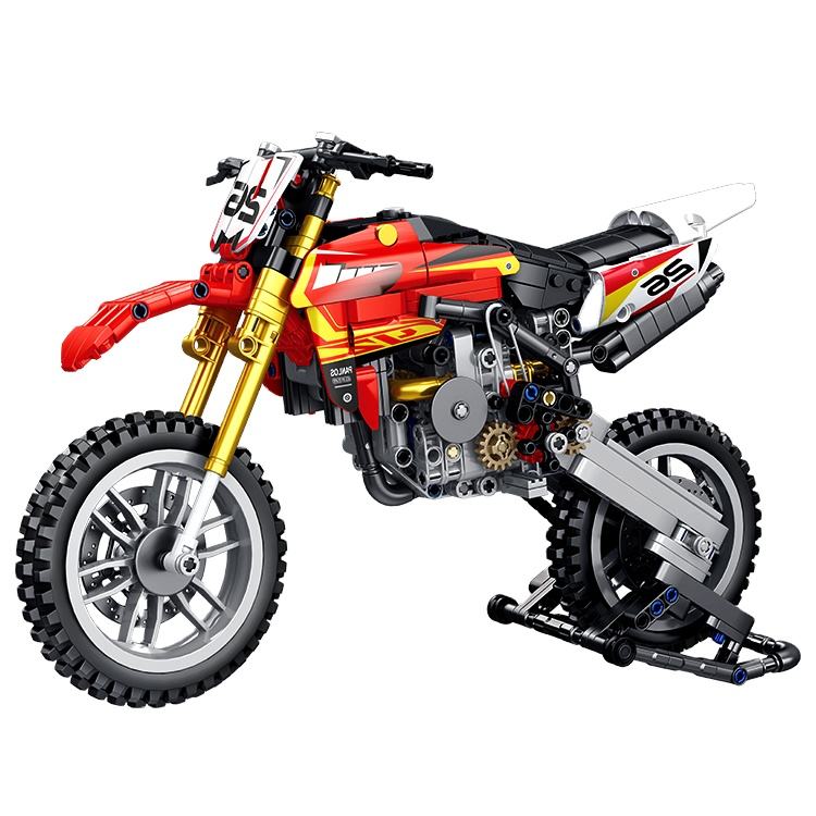 735Pcs Yamaha off-road For Building Blocks Motorcycle Model