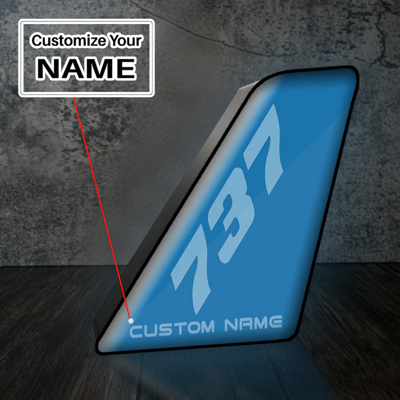 737 Designed Led Aircraft Tail & 3D Lamp - Image 2