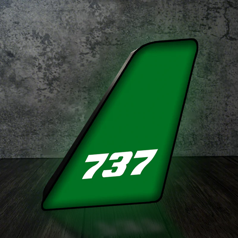 737 Flat Text Designed Led Aircraft Tail & 3D Lamp - Image 7