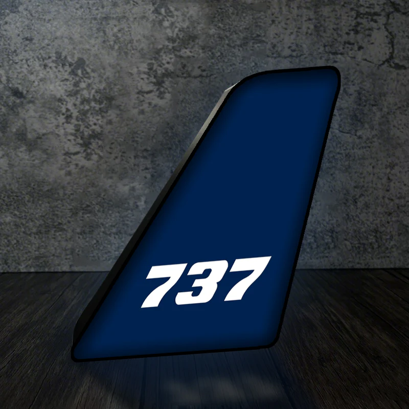 737 Flat Text Designed Led Aircraft Tail & 3D Lamp - Image 8