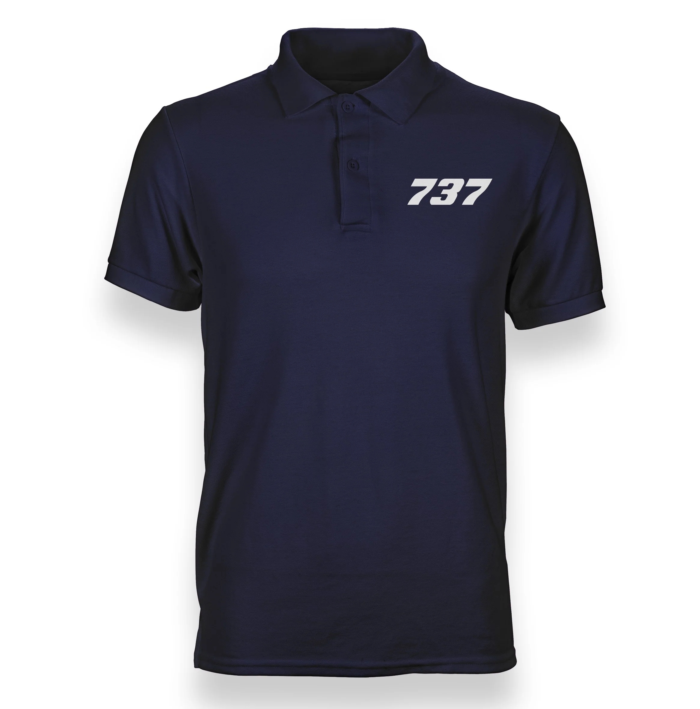 737 Flat Text Designed "WOMEN" Polo T-Shirts - Image 14