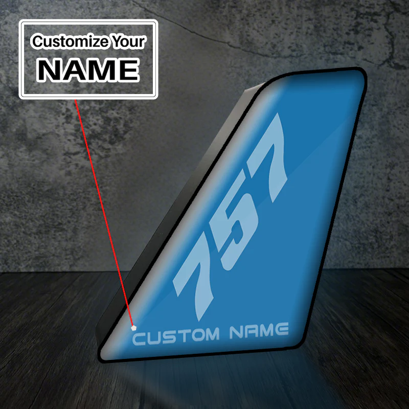 757 Designed Led Aircraft Tail & 3D Lamp - Image 2