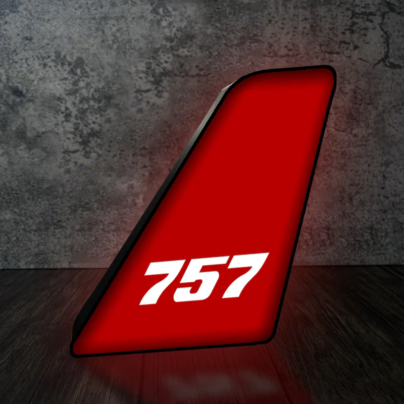 757 Flat Text Designed Led Aircraft Tail & 3D Lamp - Image 4