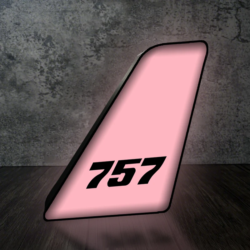 757 Flat Text Designed Led Aircraft Tail & 3D Lamp - Image 5