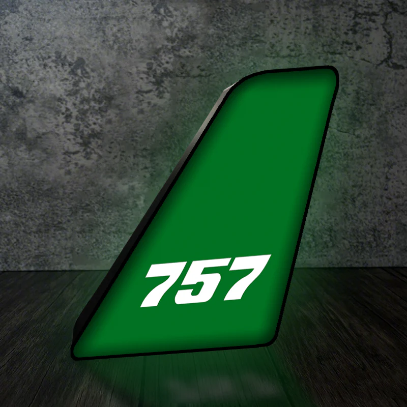 757 Flat Text Designed Led Aircraft Tail & 3D Lamp - Image 7