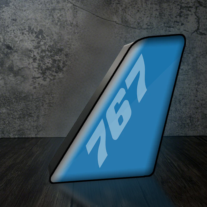 767 Designed Led Aircraft Tail & 3D Lamp