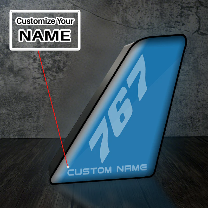 767 Designed Led Aircraft Tail & 3D Lamp - Image 2