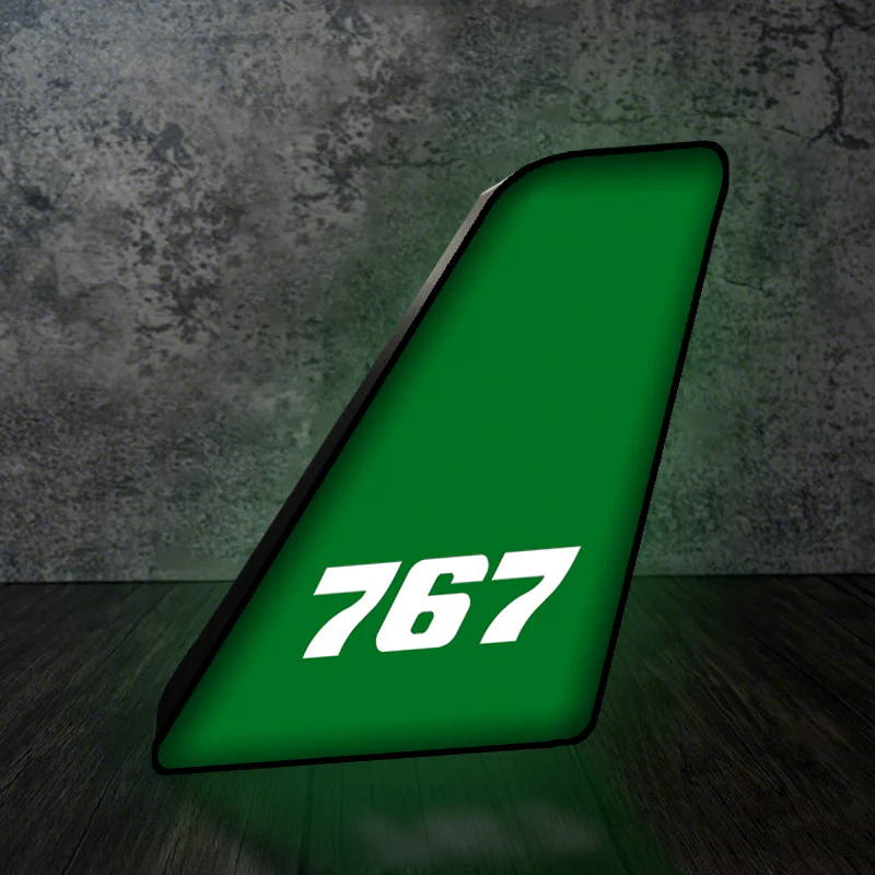 767 Flat Text Designed Led Aircraft Tail & 3D Lamp - Image 7