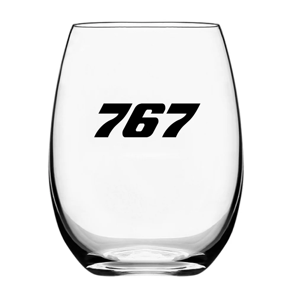 767 Flat Text Designed Water & Drink Glasses - Image 2