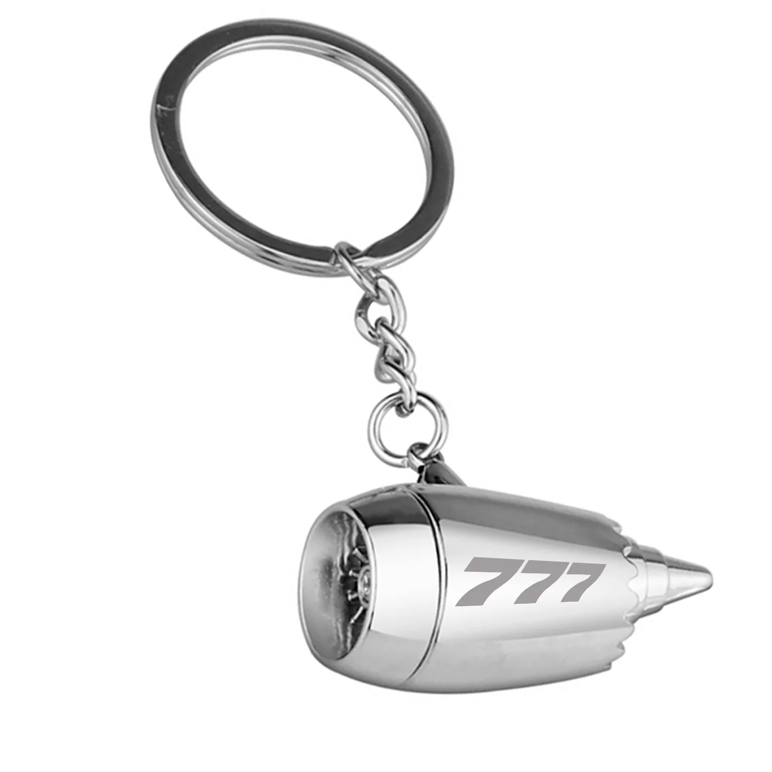 777 Flat Text Jet Engine Turbine Key Chains - Image 4