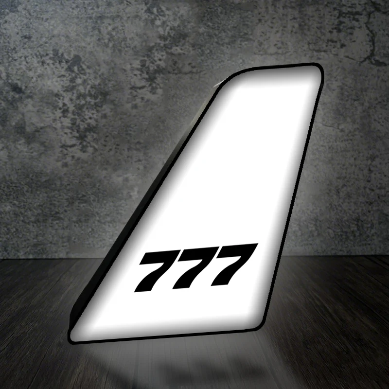 777 Flat Text Designed Led Aircraft Tail & 3D Lamp - Image 2