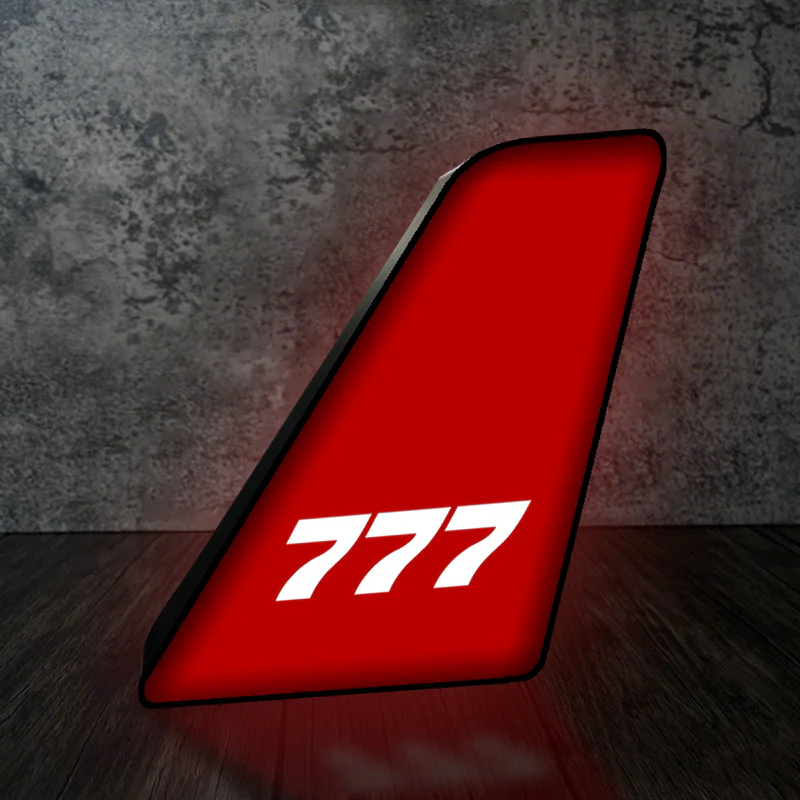 777 Flat Text Designed Led Aircraft Tail & 3D Lamp - Image 4