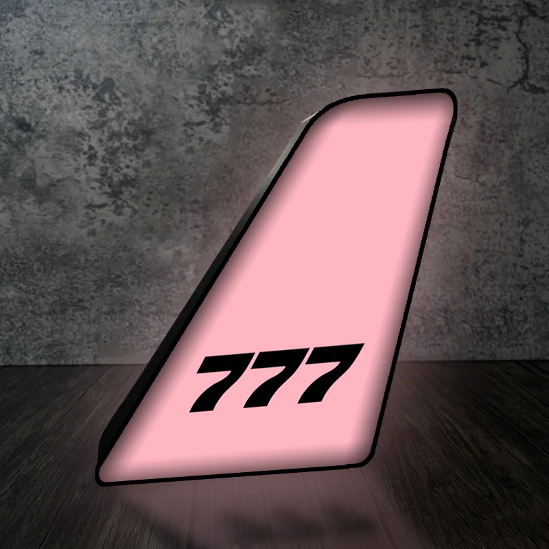 777 Flat Text Designed Led Aircraft Tail & 3D Lamp - Image 5