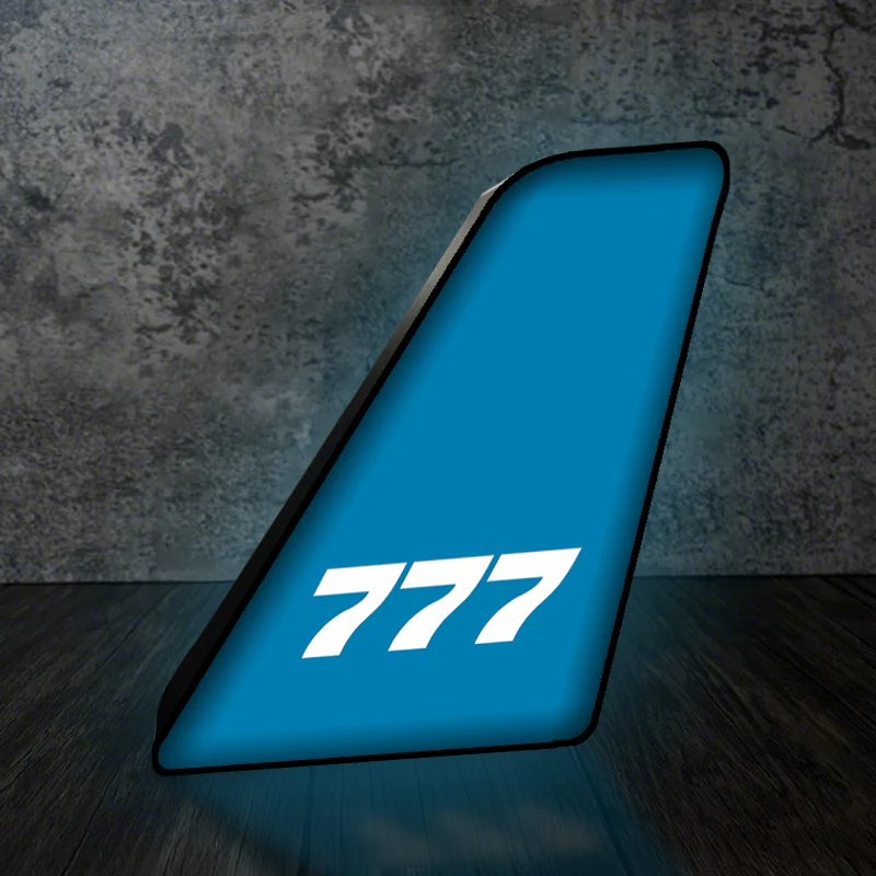 777 Flat Text Designed Led Aircraft Tail & 3D Lamp - Image 6