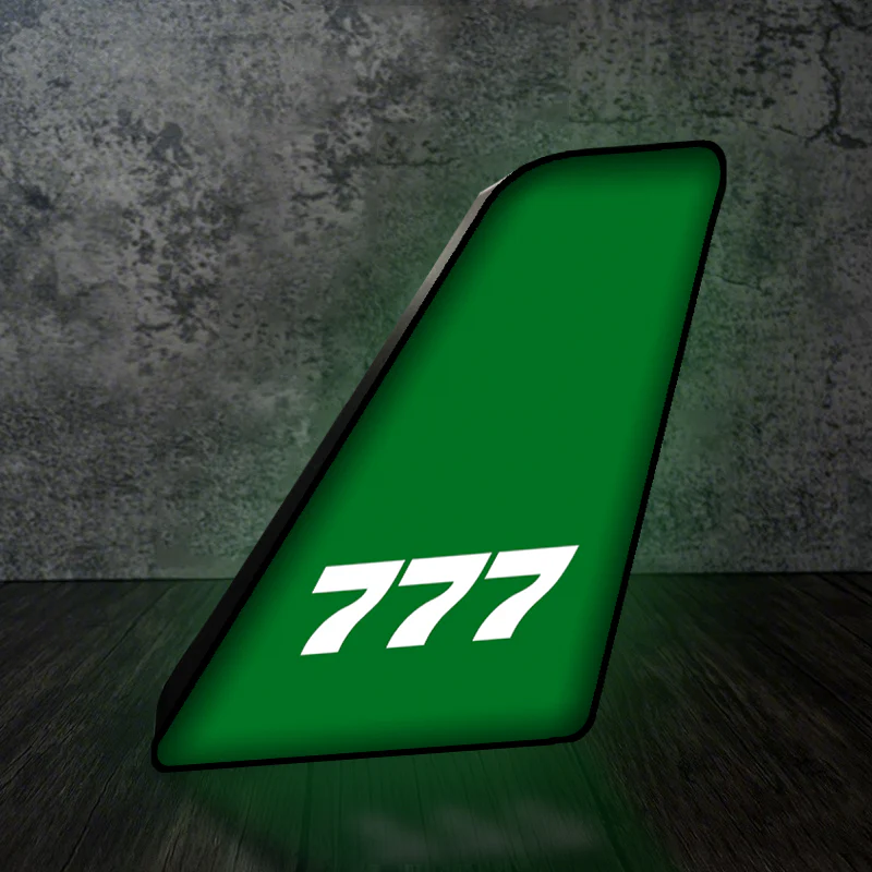777 Flat Text Designed Led Aircraft Tail & 3D Lamp - Image 7