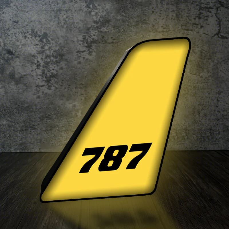 787 Flat Text Designed Led Aircraft Tail & 3D Lamp - Image 3