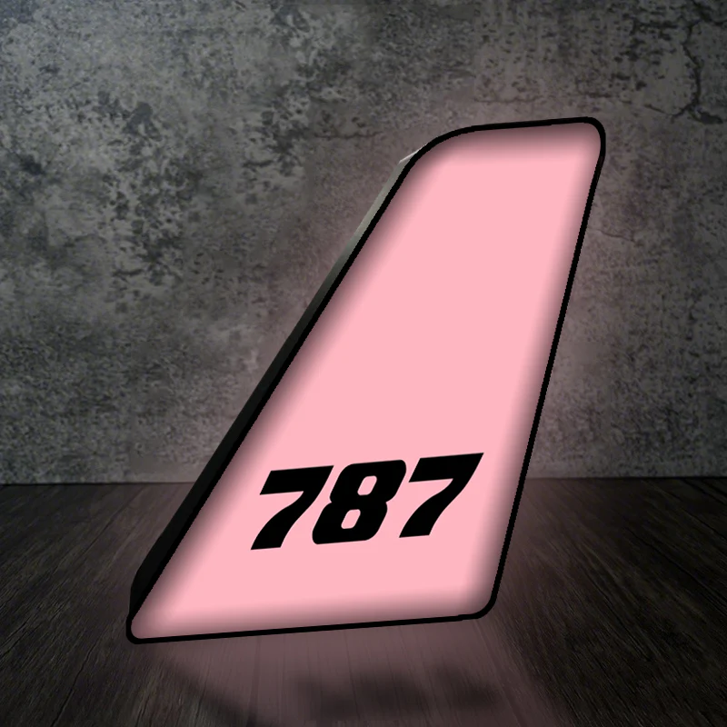 787 Flat Text Designed Led Aircraft Tail & 3D Lamp - Image 5