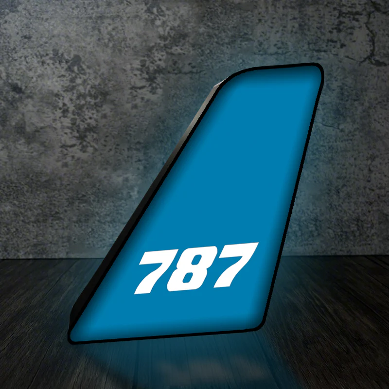 787 Flat Text Designed Led Aircraft Tail & 3D Lamp - Image 6