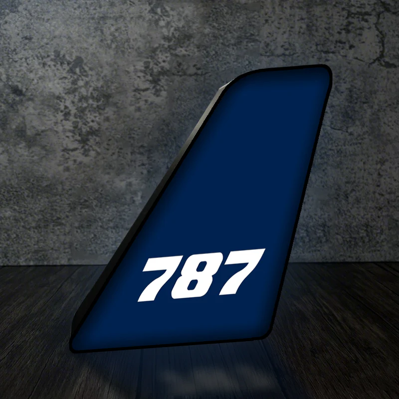 787 Flat Text Designed Led Aircraft Tail & 3D Lamp - Image 8
