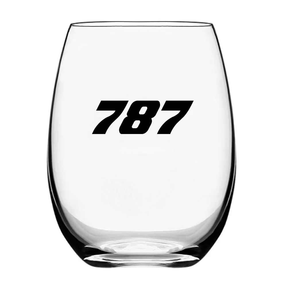 787 Flat Text Designed Water & Drink Glasses - Image 2
