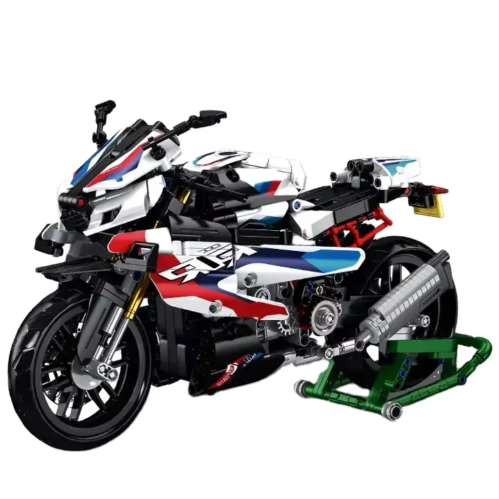 912Pcs M1000RR For Building Blocks Motorcycle Model - Image 2