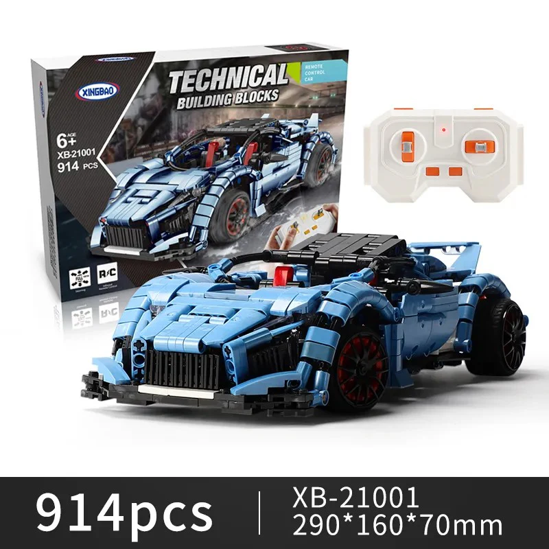 914Pcs Road Racing For RC Building Blocks Car Model