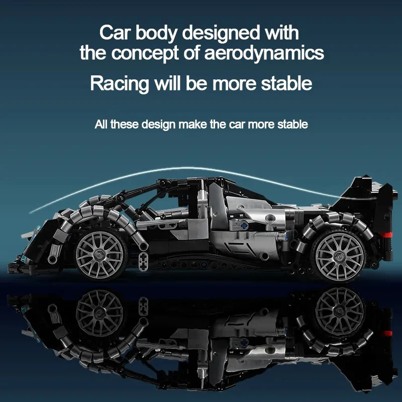 914Pcs Road Racing For RC Building Blocks Car Model - Image 3