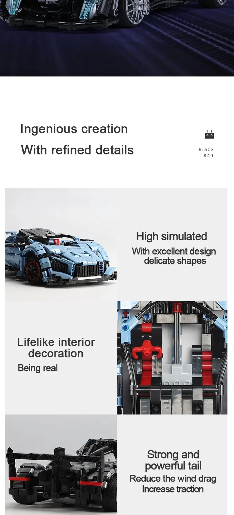914Pcs Road Racing For RC Building Blocks Car Model - Image 9