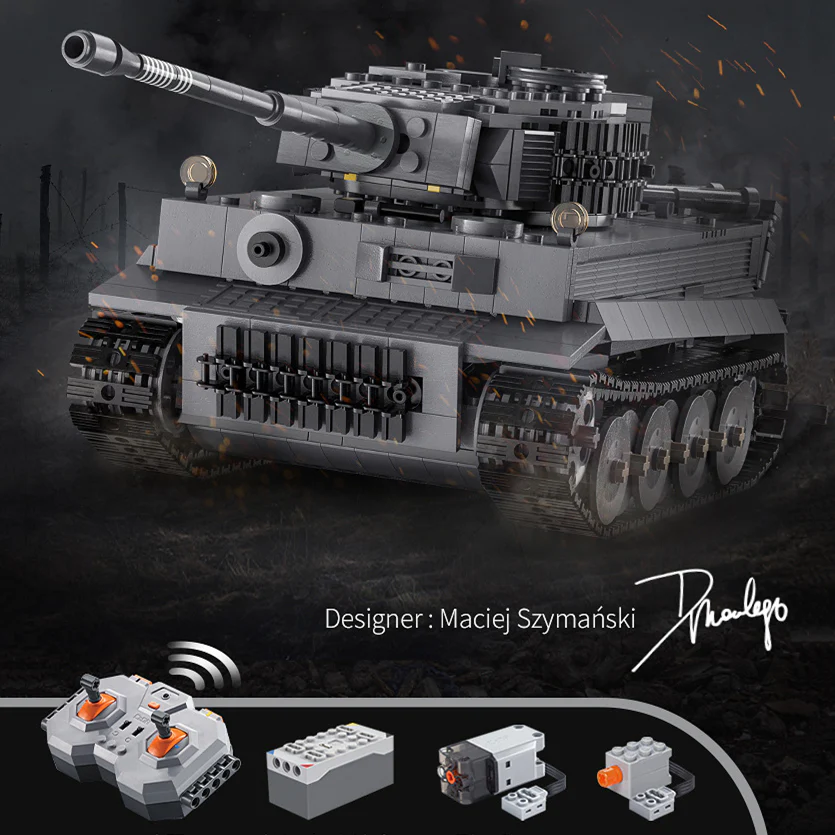 925PCS Remote Control Tiger Tank Set Building Block Model