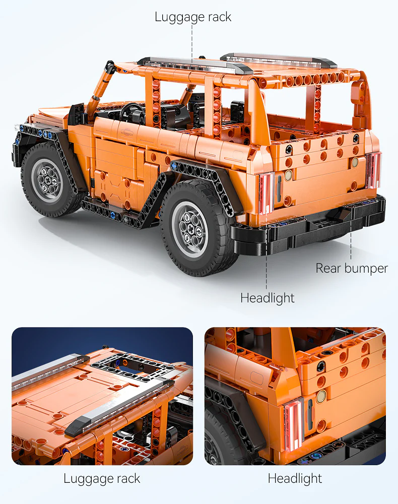 561Pcs Tank off-road vehicle For RC Building Blocks Car Model - Image 5