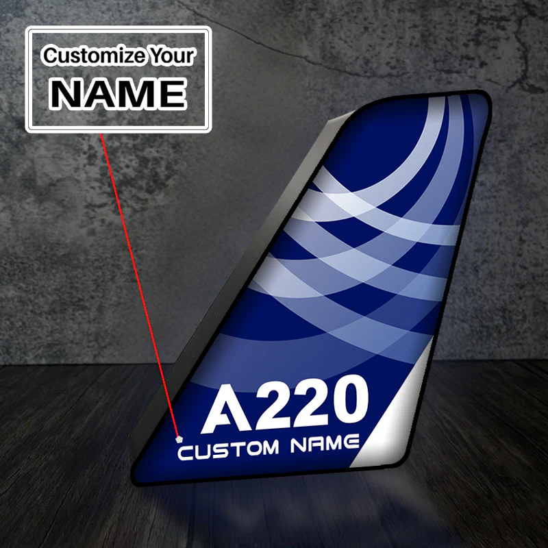 A220 Designed Led Aircraft Tail & 3D Lamp - Image 2