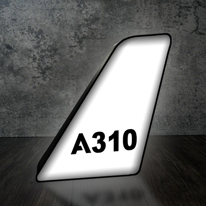 A310 Flat Text Designed Led Aircraft Tail & 3D Lamp - Image 2