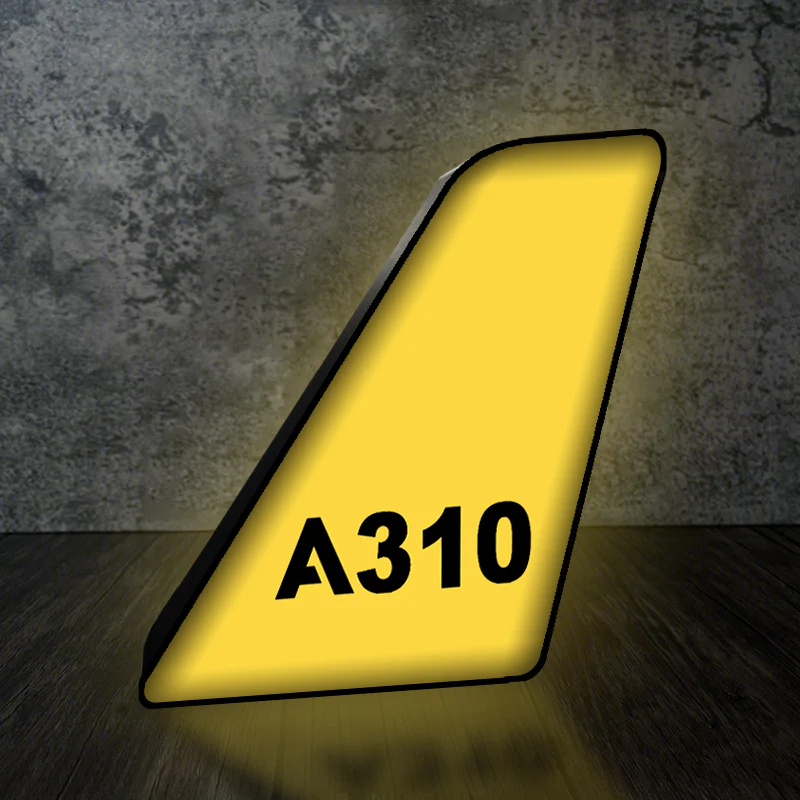A310 Flat Text Designed Led Aircraft Tail & 3D Lamp - Image 3