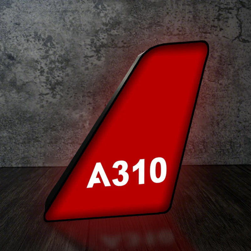 A310 Flat Text Designed Led Aircraft Tail & 3D Lamp - Image 4